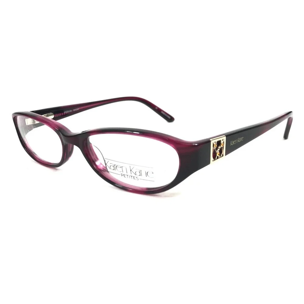 Karen Kane Petites Eyeglasses Frames CARNATION ORCHID Purple Tortoise 49-15-135